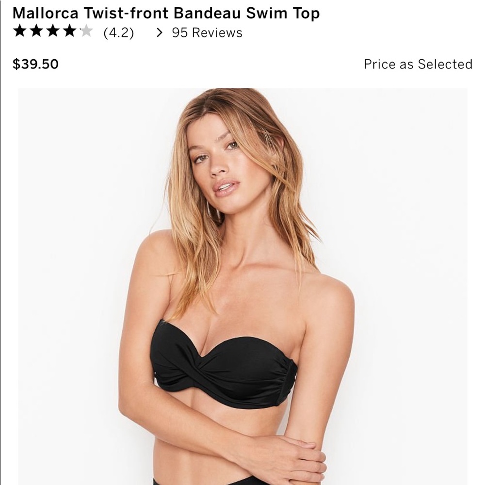 NWT Victoria’s Secret Mallorca Twist-front Bandeau
